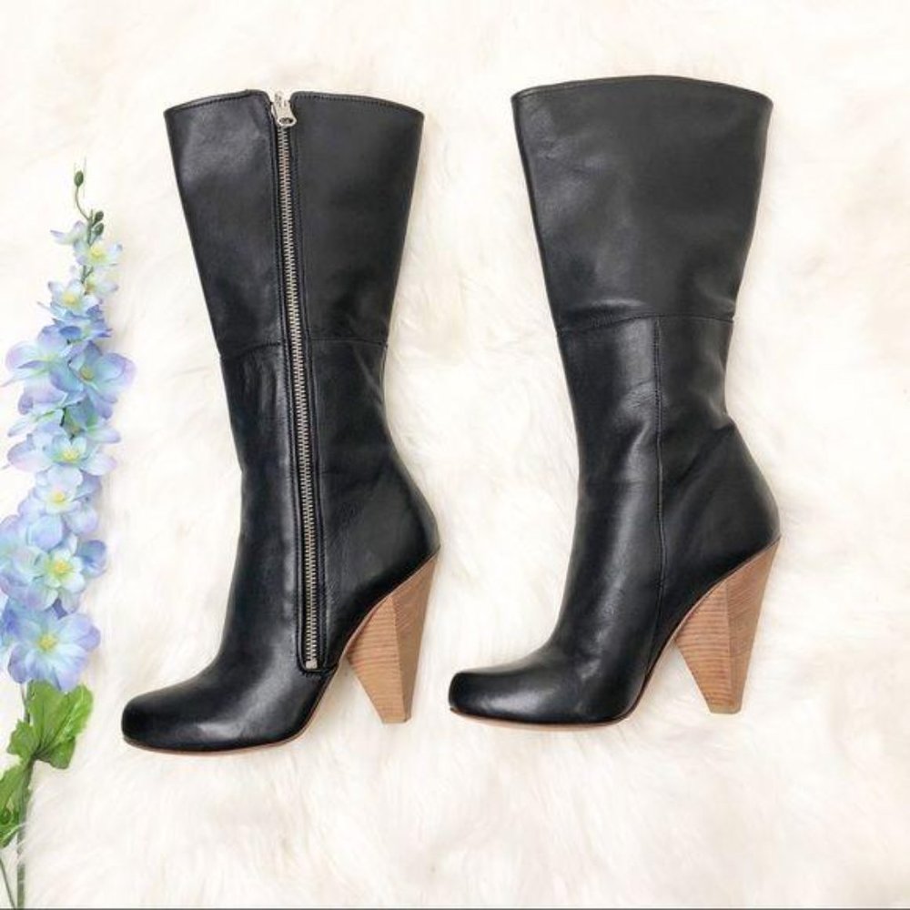 Sigerson Morrison Designer Boots Tall Western 5 - Picture 4 of 16